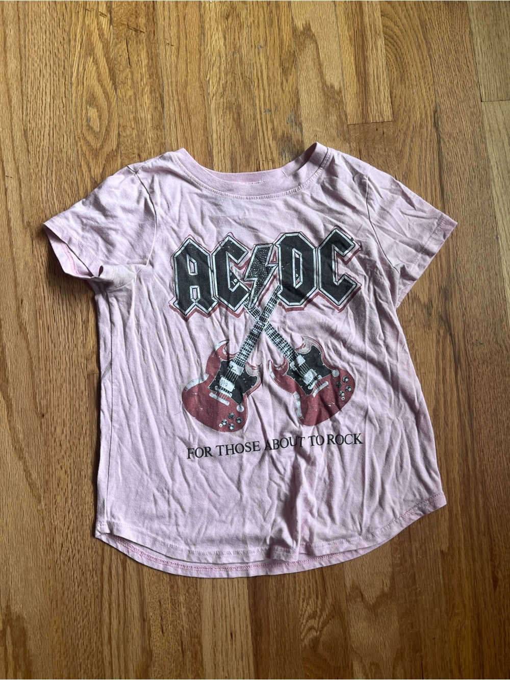 Girls AC/DC graphic tee size large
